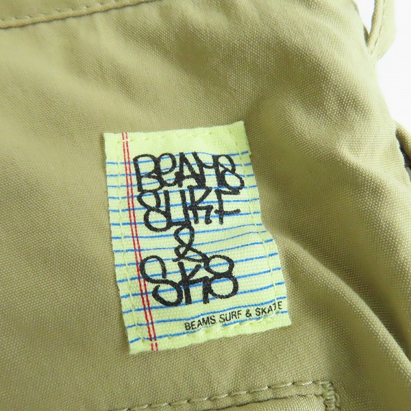 実際に弊社で買取させて頂いたBEAMS/ビームス SURF＆ SKATE BOYZ&GIRLZ期 プリーツジップパンツ/Sの画像 4枚目