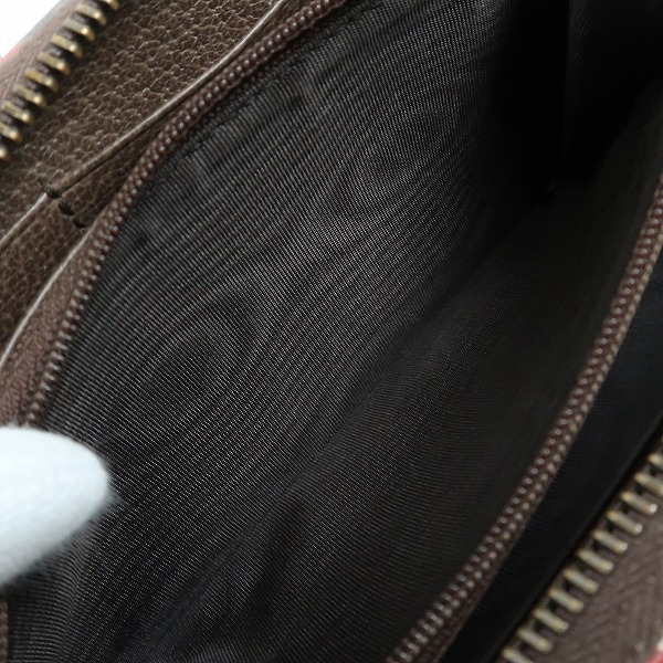 実際に弊社で買取させて頂いたGUCCI/グッチ GGスプリーム クーリエ UFO 虎 ラウンド ジップ ウォレット/財布の画像 6枚目