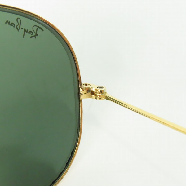 実際に弊社で買取させて頂いたRay-Ban/レイバン B&L/ボシュロム社製 ティアドロップ型 アイウェア/サングラス ゴールドの画像 5枚目