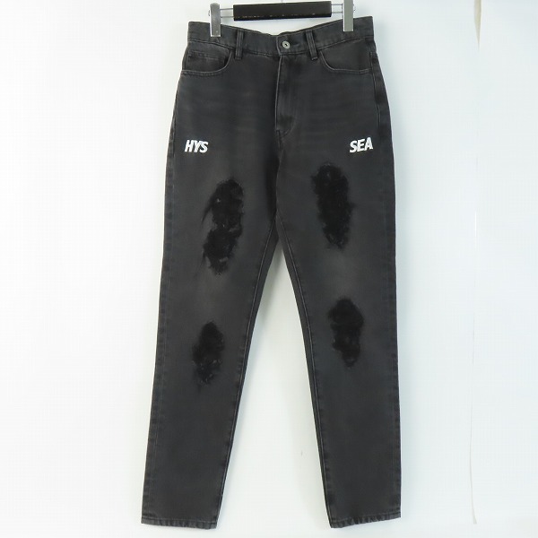 実際に弊社で買取させて頂いたWIND AND SEA×HYSTERIC GLAMOUR  DAMAGED SKINNY DENIM PANTS デニムパンツ WDS-C-HYS-23-AP-Q1-06/S