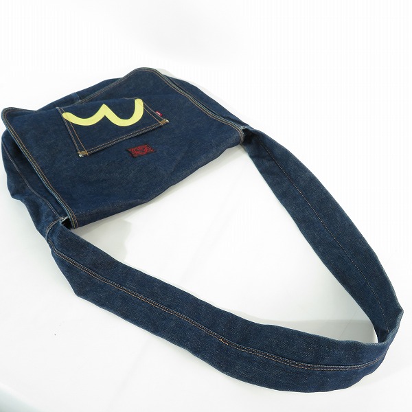 実際に弊社で買取させて頂いたEVISU/エヴィス/エビス デニム ポケットデザイン ショルダーバッグの画像 2枚目