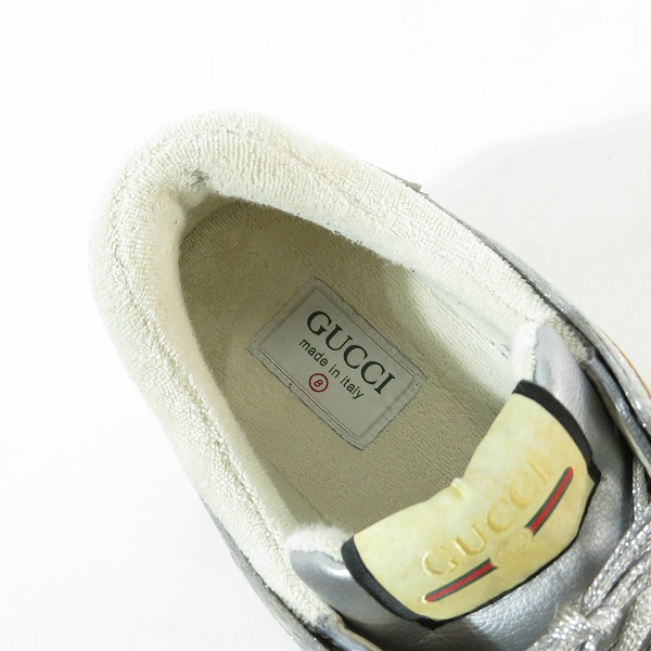 実際に弊社で買取させて頂いたGUCCI/グッチ Ultra Space Trainer ウルトラスペース グリッター スニーカー/8の画像 4枚目