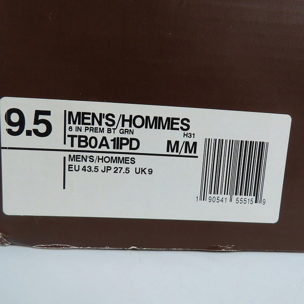 実際に弊社で買取させて頂いたTimberland/ティンバーランド 6 Inch Boots Premium/プレミアムブーツ A1IPD/9.5Mの画像 8枚目