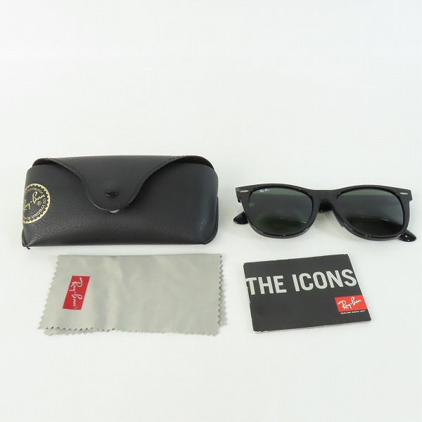 実際に弊社で買取させて頂いたRay-Ban/レイバン WAYFARER ウェイファーラー サングラス RB2140-F 901の画像 9枚目