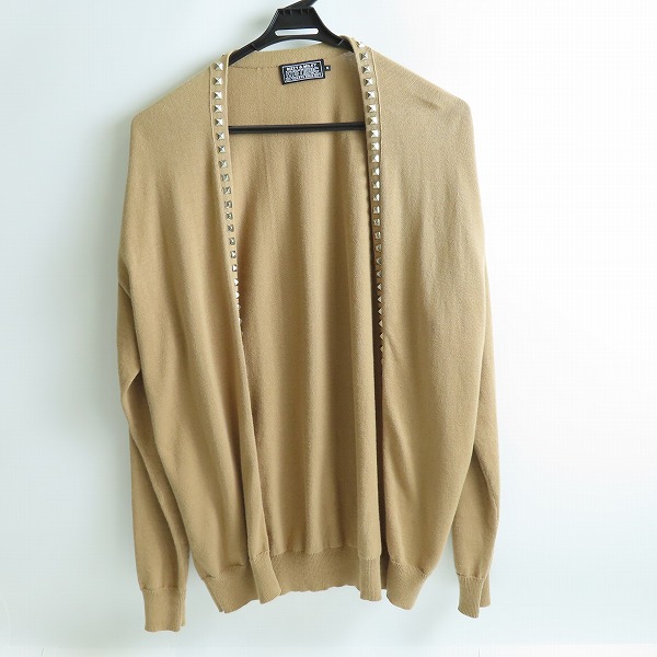 実際に弊社で買取させて頂いたHYSTERIC GLAMOUR/ヒステリックグラマー 21AW Studs Cardigan スタッズ カーディガン 02213ND01/M