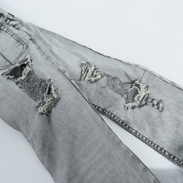 実際に弊社で買取させて頂いたLGB/ルグランブルー ダメージ デニム パンツ  WM/S-WOLF/BR LS69263C/28の画像 8枚目