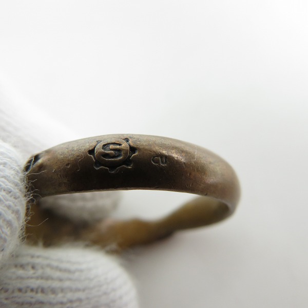 実際に弊社で買取させて頂いた【ギャラ付き】STARLINGEAR/スターリンギア Copper/銅 カッパー コッパー フライングスカルリング 23の画像 6枚目