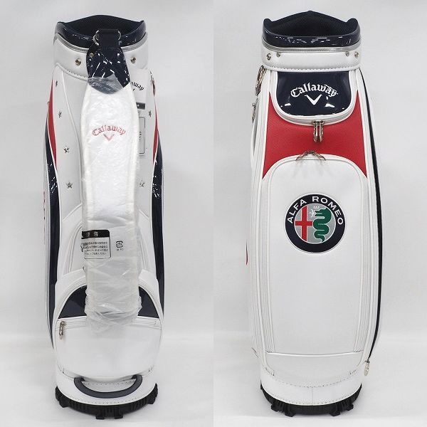 実際に弊社で買取させて頂いた【未使用】Callaway/キャロウェイ Alfa Romeo 5122465 EXIA 22 JM 9.5型 4分割キャディバッグの画像 2枚目