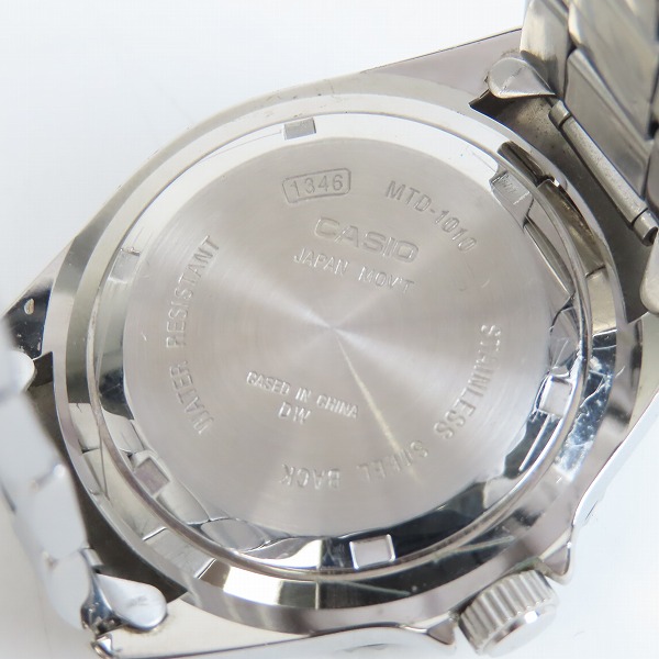 実際に弊社で買取させて頂いたCASIO/カシオ クォーツ アナログ腕時計 MTD-1010 【動作未確認】の画像 4枚目