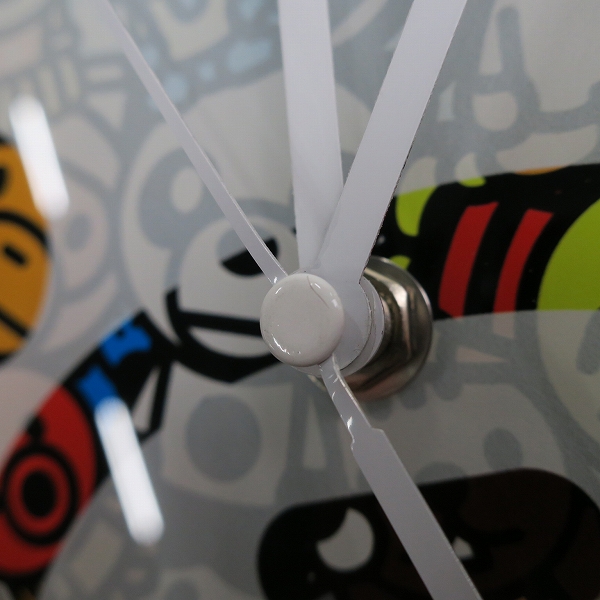 実際に弊社で買取させて頂いたA BATHING APE/アベイシングエイプ BE@RBRICK BABY MILO STORE 掛け時計の画像 5枚目