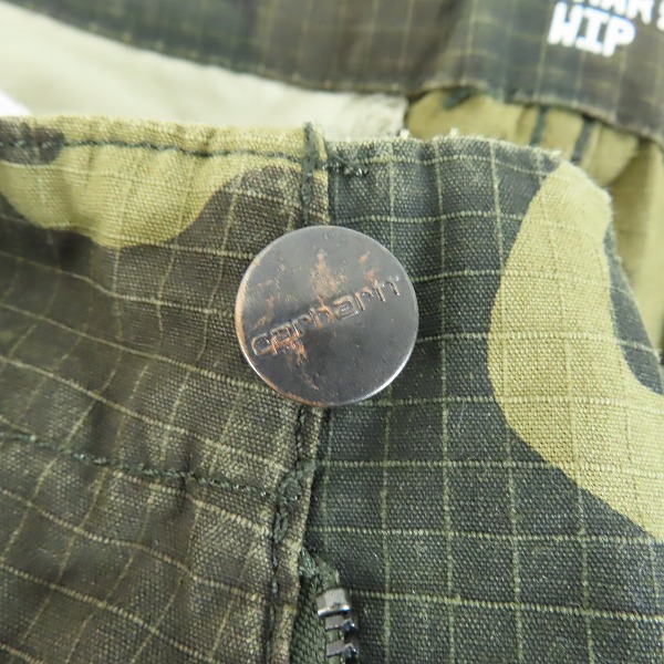 実際に弊社で買取させて頂いたCarhartt/カーハート WIP REGULAR CARGO PANT/レギュラーカーゴパンツ カモ 迷彩/34×32の画像 7枚目
