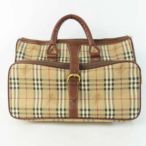 実際に弊社で買取させて頂いたBurberrys/バーバリーズ チェック柄 ボストンバッグの画像 1枚目
