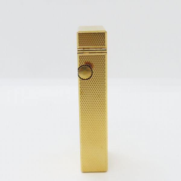 実際に弊社で買取させて頂いたdunhill/ダンヒル サイドローラー ガスライター ゴールドカラーの画像 2枚目