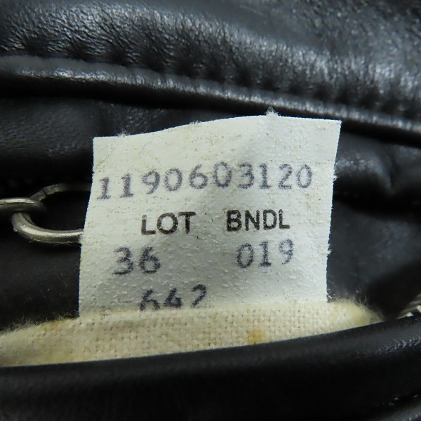 実際に弊社で買取させて頂いたSCHOTT/ショット ファーライナー付き シングルレザーライダースジャケット/36の画像 4枚目
