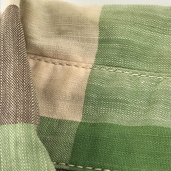 実際に弊社で買取させて頂いたTHE FLAT HEAD/フラットヘッド  コットン ブロックチェック 長袖シャツ/38の画像 6枚目