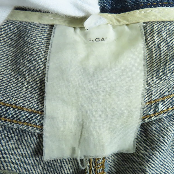 実際に弊社で買取させて頂いたDOLCE&GABBANA/ドルチェ＆ガッバーナ/ドルガバ ロゴ プレート スタッズ/レザーベルト デニム パンツ/ジーンズ/48の画像 5枚目