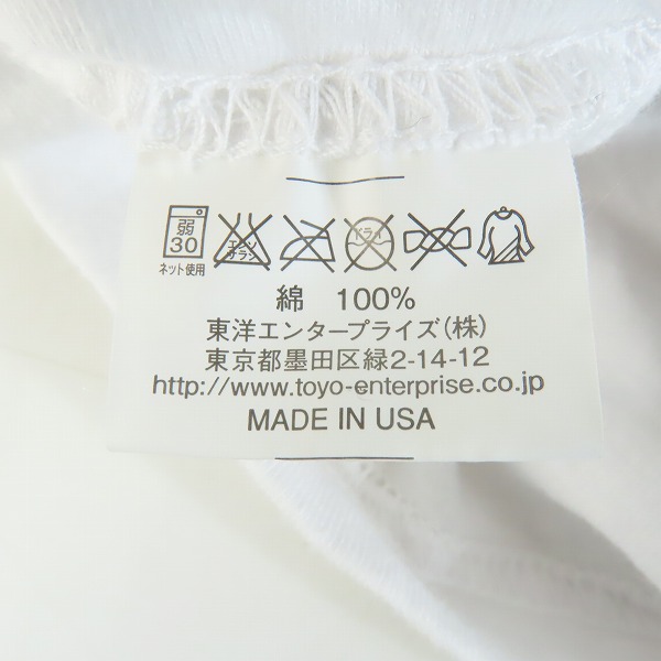 実際に弊社で買取させて頂いたBUZZ RICKSON'S/バズリクソンズ ピンナップガール 長袖Tシャツ ホワイト/Ｌの画像 3枚目