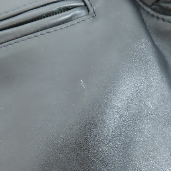 実際に弊社で買取させて頂いたSCHOTT/ショット ボアライナー付き シングルレザーライダースジャケット /34の画像 7枚目