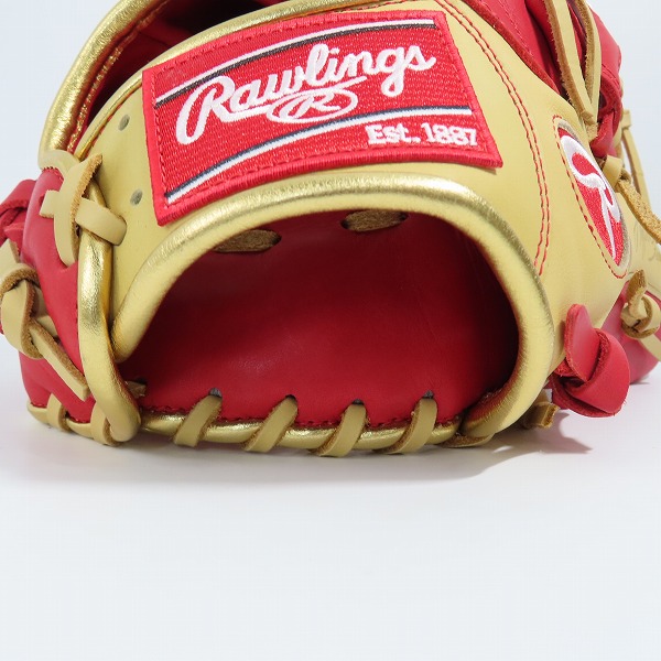 実際に弊社で買取させて頂いたRawlings/ローリングス HYPER TECH COLOR SYNC 軟式 オールラウンド用 グローブ/グラブ GR4HTCN55Wの画像 7枚目