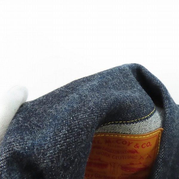 実際に弊社で買取させて頂いたThe REAL McCOY'S/リアルマッコイズ 大戦モデル デニムジャケット Lot.S003J W38の画像 6枚目
