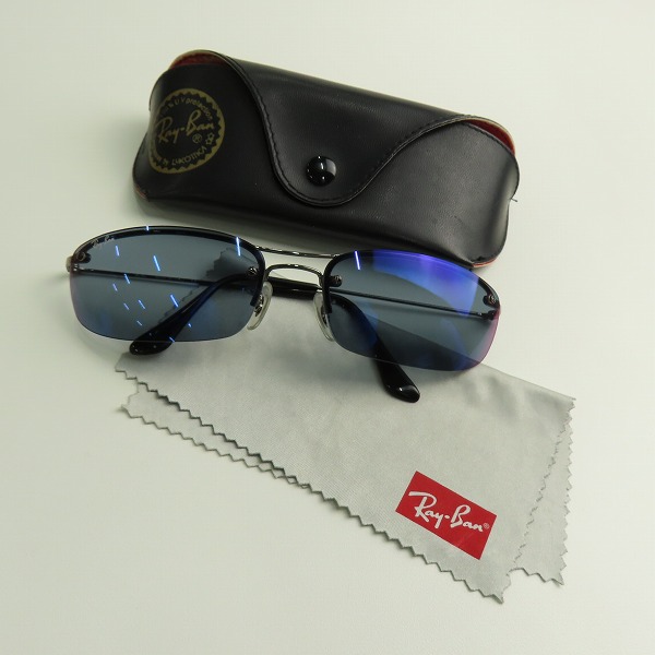 実際に弊社で買取させて頂いたRayBan/レイバン ラップアラウンド セミリムサングラス  RB3174-004/6Pの画像 8枚目
