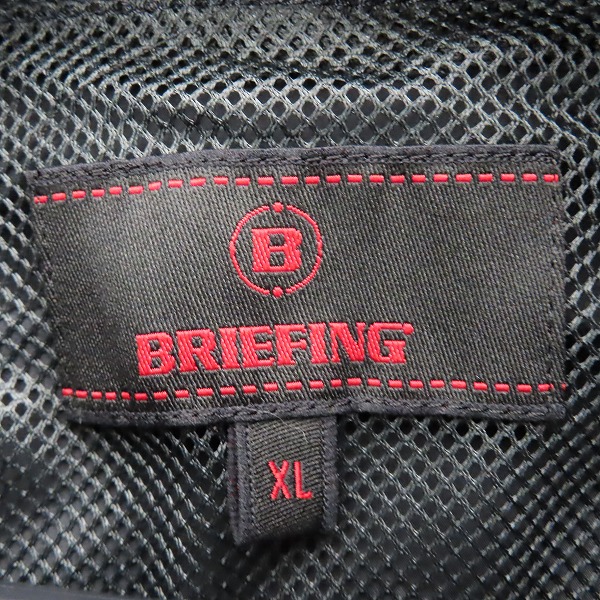 実際に弊社で買取させて頂いた【未使用】BRIEFING/ブリーフィング WIND HOODIE 超撥水 ウィンドブレーカー プルオーバー ブラック BRG223M19/XLの画像 2枚目