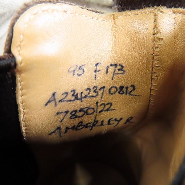 実際に弊社で買取させて頂いたChurch's/チャーチ サイドゴアブーツ/95の画像 5枚目