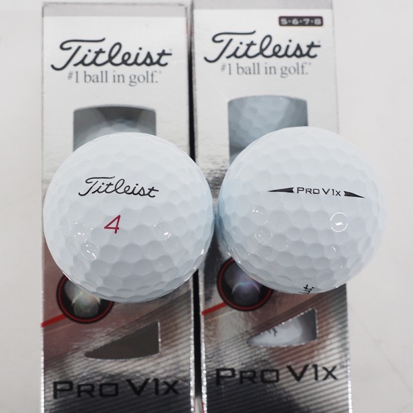 実際に弊社で買取させて頂いた【未使用】Titleist/タイトリスト PRO V1x ゴルフボール ホワイト 2スリーブの画像 1枚目