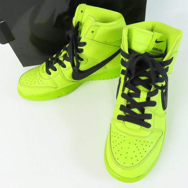 実際に弊社で買取させて頂いたNIKE×AMBUSH/ナイキ×アンブッシュ DUNK HIGH "FLASH LIME" ダンクハイ フラッシュライム CU7544-300/26.0