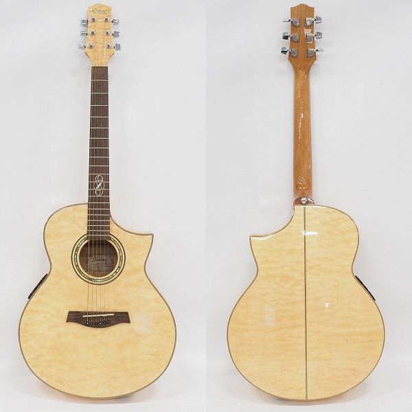 実際に弊社で買取させて頂いた★【難有り】Ibanez/アイバニース EW30QME-TLP1201 エレアコ/アコースティックギター/アコギ ギグケース付の画像 1枚目