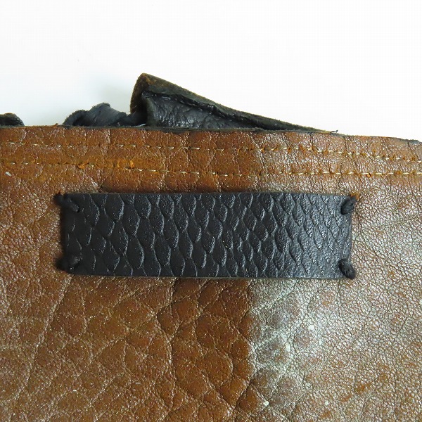 実際に弊社で買取させて頂いたIFSIXWASNINE/イフシックスワズナイン WRAP-SANDSTORM LE104 レザー 巻きスカート/Fの画像 3枚目