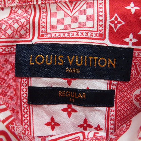 実際に弊社で買取させて頂いた【JPタグ】LOUIS VUITTON/ルイヴィトン 18AW トランプ柄 半袖シャツ RM182M HKU HFS14W/Sの画像 2枚目
