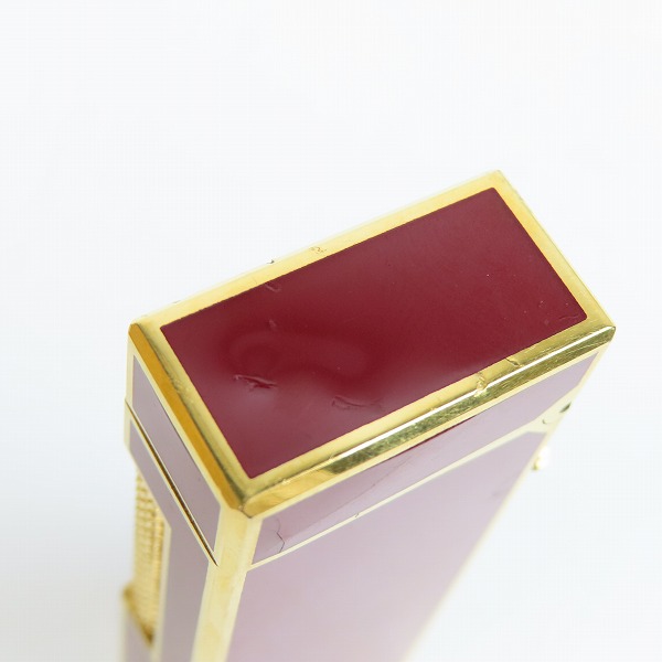 実際に弊社で買取させて頂いたdunhill/ダンヒル サイドローラー ライター ボルドー×ゴールドの画像 7枚目