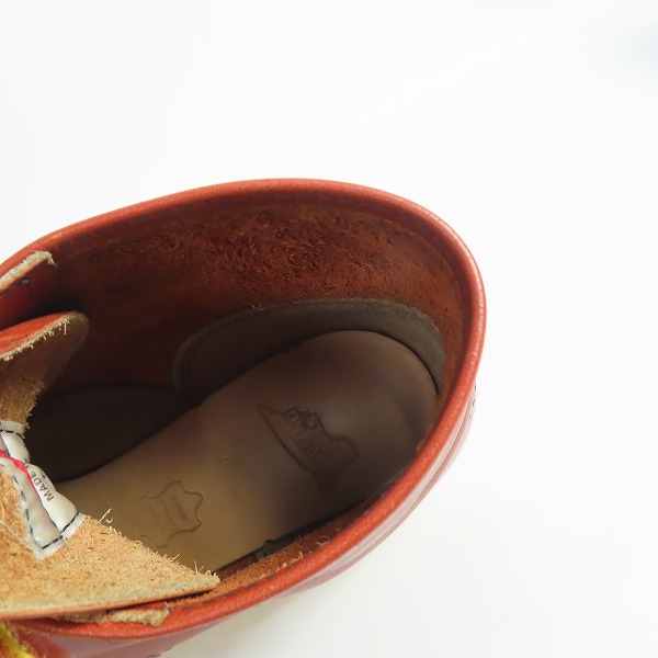 実際に弊社で買取させて頂いたRED WING/レッドウィング アイリッシュセッター ブーツ 羽タグ 8166/7の画像 4枚目