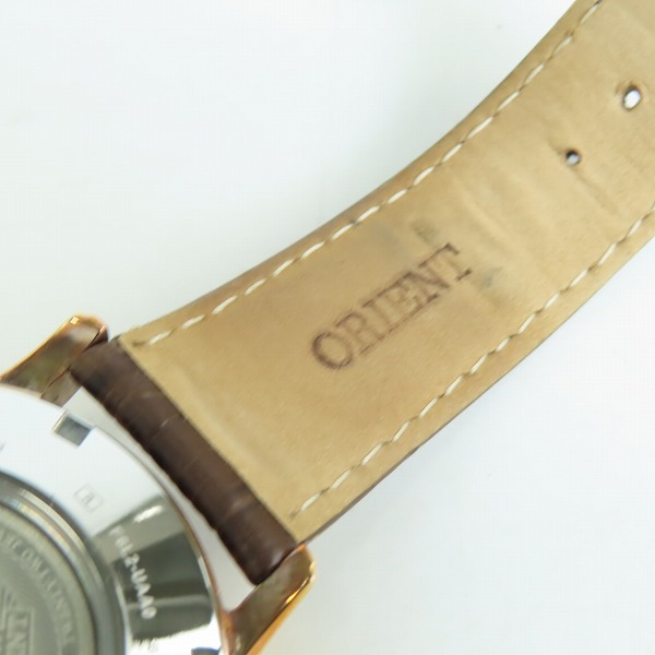 実際に弊社で買取させて頂いたORIENT/オリエント SUN＆MOON サンアンドムーン F6L2-UAA0 自動巻き 腕時計の画像 6枚目