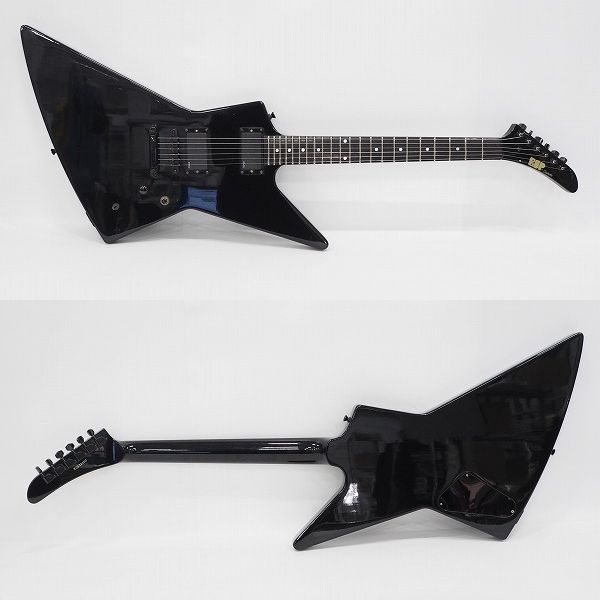 実際に弊社で買取させて頂いた★ESP/イーエスピー Custom エクスプローラーType アクティブ EMG搭載 エレキギター カスタム品 ギグケース付の画像 1枚目
