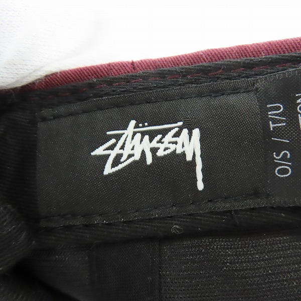 実際に弊社で買取させて頂いたSTUSSY/ステューシー ロゴ刺繍 キャップ/帽子 O/Sの画像 5枚目