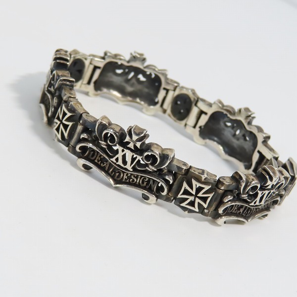 実際に弊社で買取させて頂いたDEAL DESIGN/ディールデザイン XV/15周年 ロゴ/クロス ブレスレット