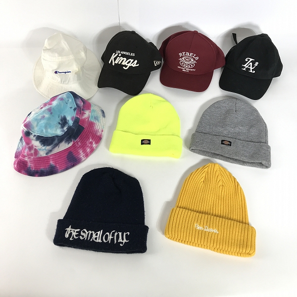 実際に弊社で買取させて頂いた【おまとめ】ニューエラ/ディッキーズ/チャンピオン 他 キャップ/ビーニー/バケットハット