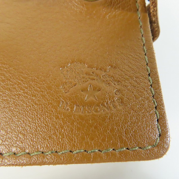 実際に弊社で買取させて頂いたIL BISONTE/イルビゾンテ ベージュ 二つ折り財布/ウォレットの画像 5枚目
