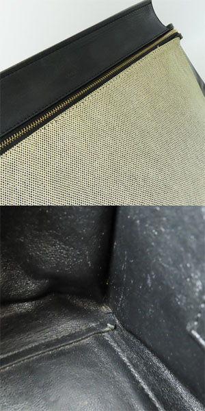 実際に弊社で買取させて頂いたCELINE/セリーヌ EDGE/エッジ  レザーハンドバッグ ベージュ×ブラックの画像 9枚目