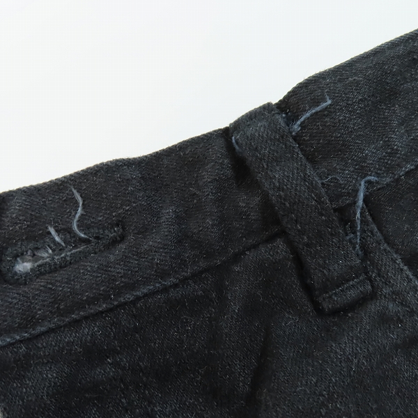 実際に弊社で買取させて頂いたn(n) by NUMBER (N)INE/エヌエヌバイナンバーナイン オルテガ刺繍 ブラックデニム F07-NNP009/5の画像 5枚目