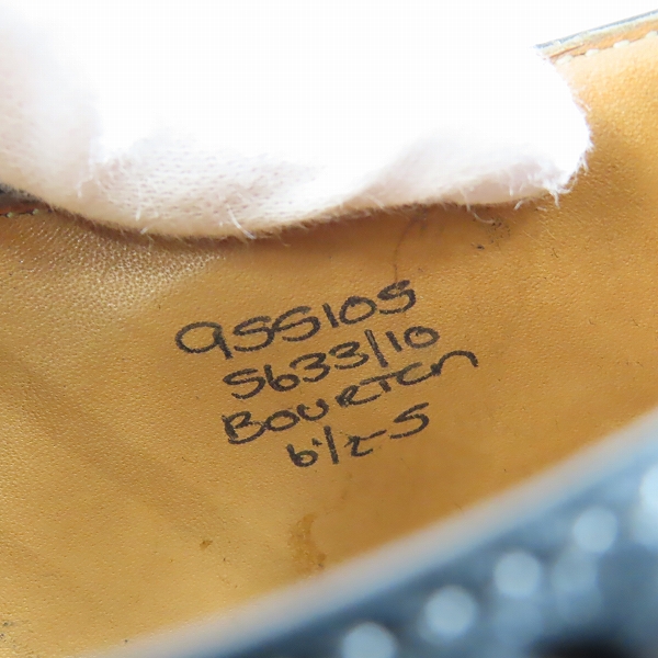 実際に弊社で買取させて頂いたTricker's/トリッカーズ ウィングチップシューズ M5633D/6.5の画像 5枚目