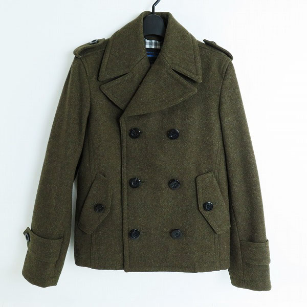 実際に弊社で買取させて頂いたBURBERRY BLUE LABEL/バーバリーブルーレーベル ショートウールPコート/ジャケット/M