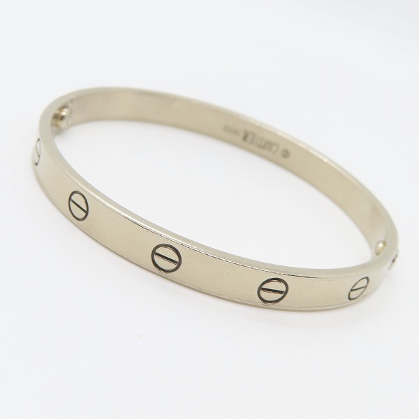 実際に弊社で買取させて頂いたCartier/カルティエ LOVE ブレスレット/ラブブレスレット AU750/K18WG/#18 ドライバー付き