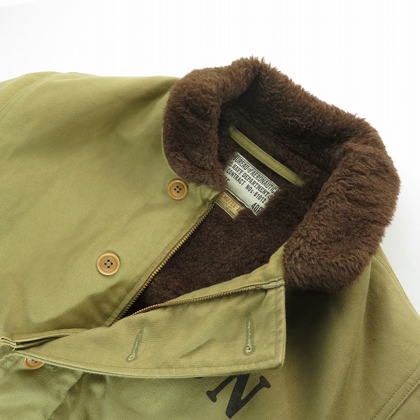 実際に弊社で買取させて頂いたTHE REAL McCOY'S/リアルマッコイズ N-1デッキジャケット NOs-81012/40Rの画像 5枚目