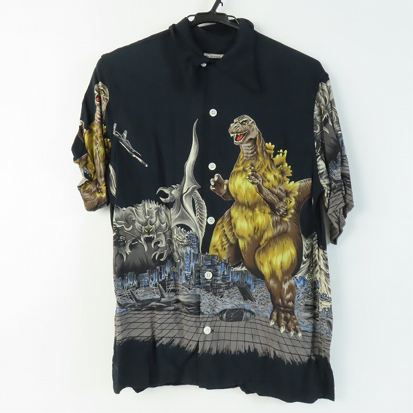 実際に弊社で買取させて頂いたTHE REAL McCOY’s/ザリアルマッコイズ ゴジラ VS デストロイア アロハシャツ/S