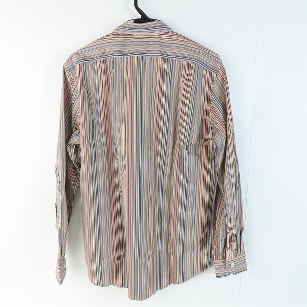 実際に弊社で買取させて頂いたPaul Smith /ポールスミス シグネチャー ストライプ 長袖シャツ PF-WR-45086/XLの画像 1枚目