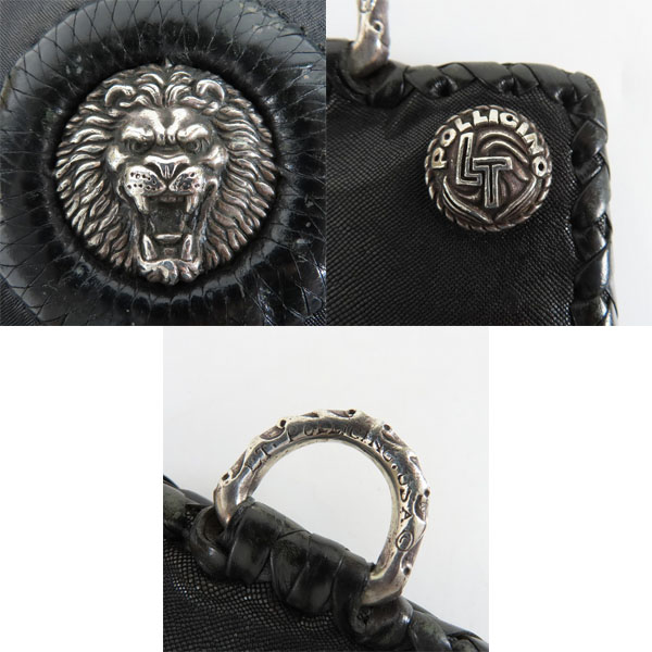 実際に弊社で買取させて頂いた【ギャランティ付き】LEATHERS AND TREASURES/レザーズ＆トレジャーズ ライオン バイカーウォレット サメ革/財布の画像 6枚目
