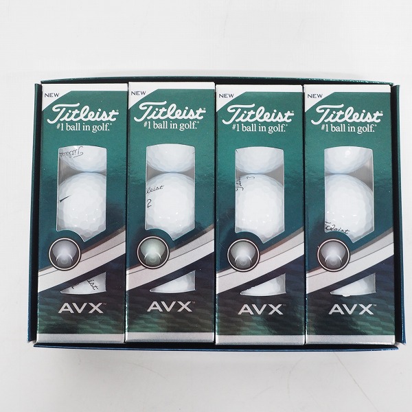 実際に弊社で買取させて頂いた 【未使用】Titleist/タイトリスト AVX ゴルフボール ホワイト 1ダース 